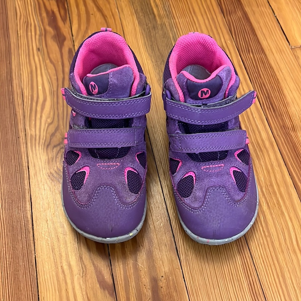 Little girls Merrell hiking boots